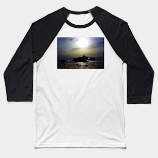 Sunset over the Rocks. California, Highway 1 Baseball T-Shirt